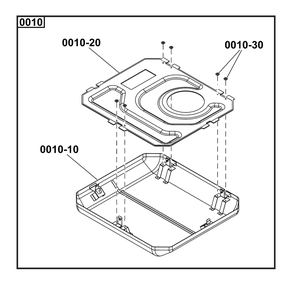 Roof Assembly Diagram and Parts List for 6913-00  Briggs and Stratton Generator